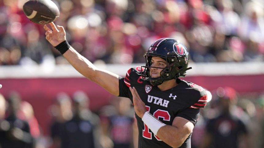 Bryson Barnes throws for a career-high 4 TDs to lead No. 18 Utah past Arizona State 55-3