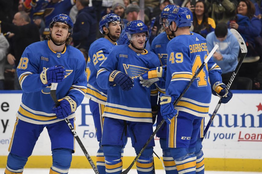 Buchnevich, Blues win 6th in row after long skid, beat Ducks