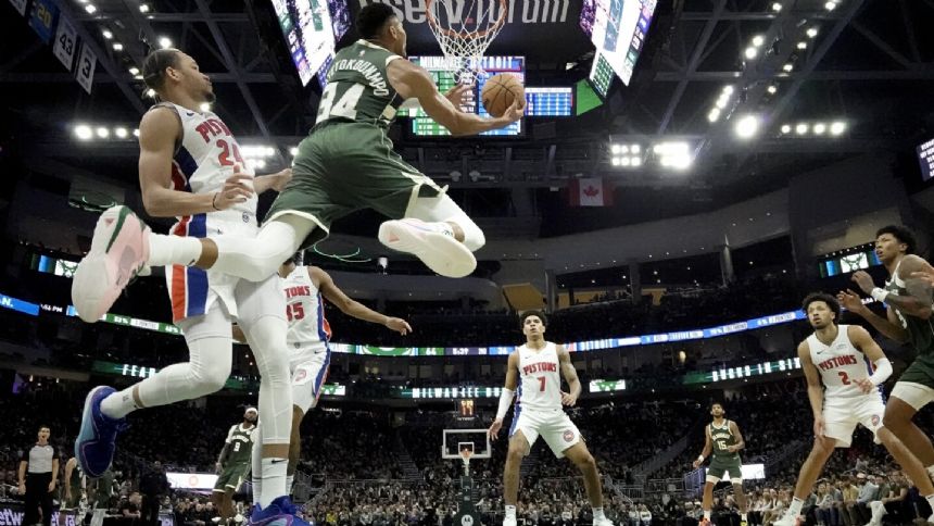 Bucks send Pistons to 23rd consecutive loss with 146-114 victory