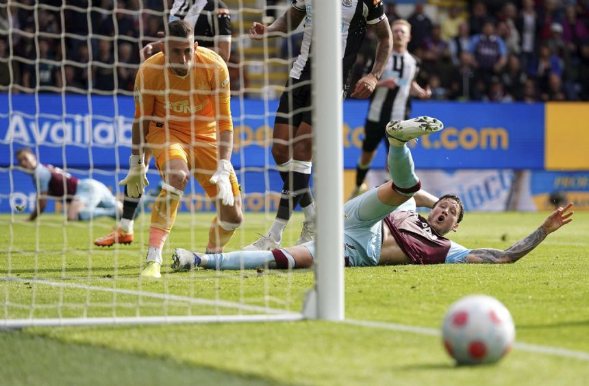 Burnley's 6-season EPL stint ends with loss to Newcastle