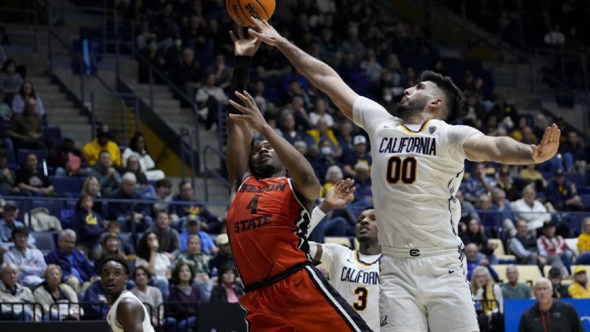 Cal ties program record with 16 3-pointers, rallies to hand Oregon State its 7th straight loss 81-73
