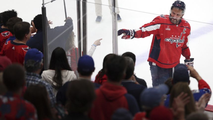 Capitals' Alex Ovechkin has no points in an NHL playoff series for the 1st time