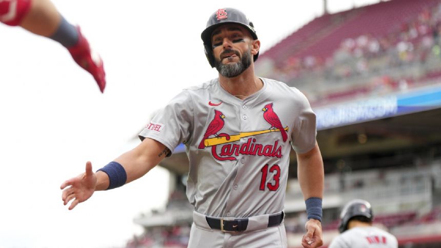 Carpenter, Gorman homers, Cardinals reach .500 for first time in 6 weeks with 5-3 win over Reds