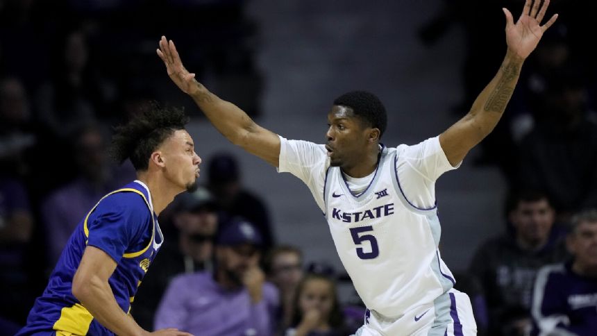 Carter, Perry combine for 10 3-pointers to lead Kansas State over South Dakota State 91-68
