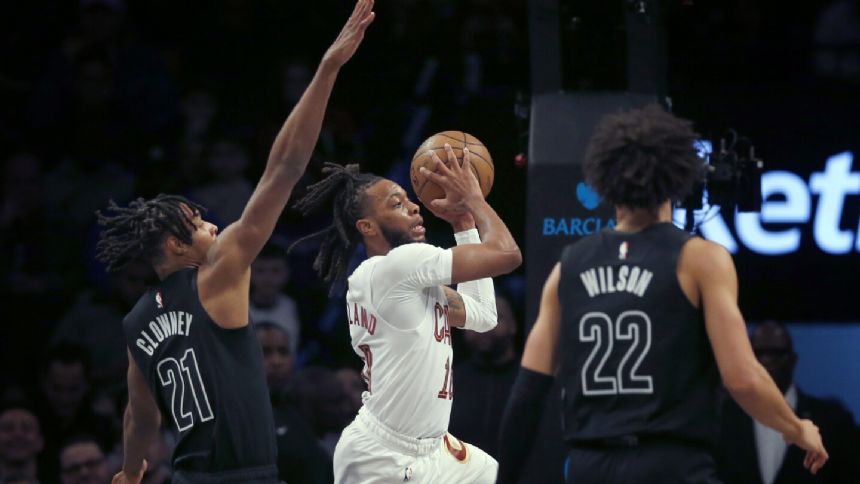 Cavaliers beat short-handed Nets 118-95 for 8th straight victory and 16th in 17 games