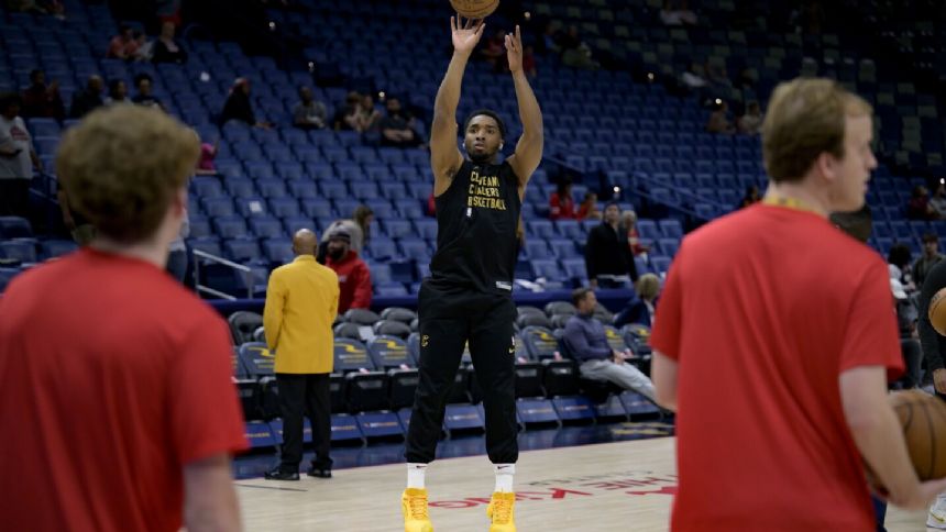 Cavaliers guard Donovan Mitchell starting at New Orleans after missing seven games