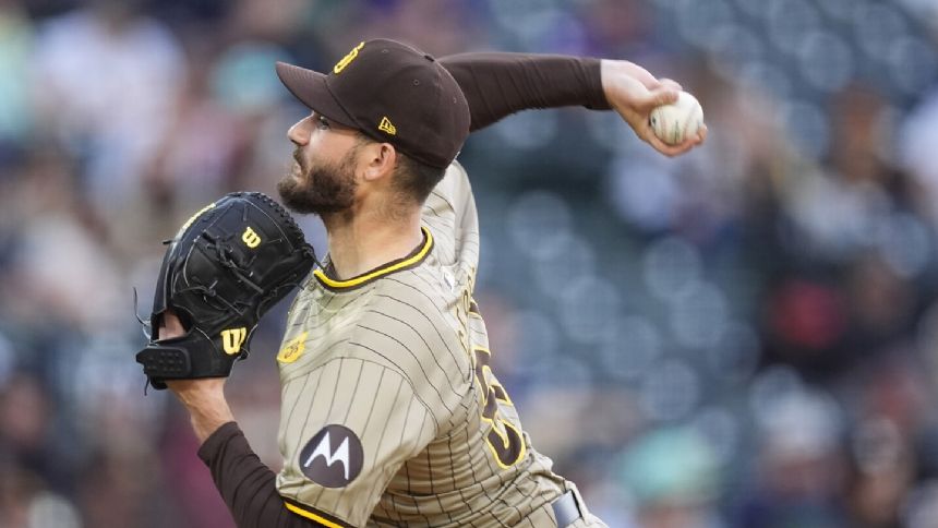 Cease allows 1 hit over 7 innings and pitches Padres past scuffling Rockies 3-1 at Coors Field