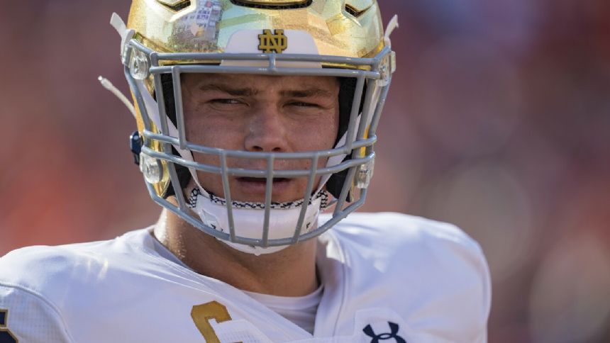 Chargers select Notre Dame offensive tackle Joe Alt with fifth pick in NFL draft