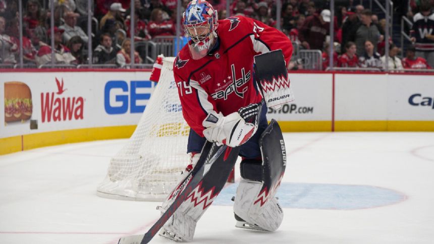 Charlie Lindgren makes 35 saves in Capitals' 2-1 victory over Blue Jackets