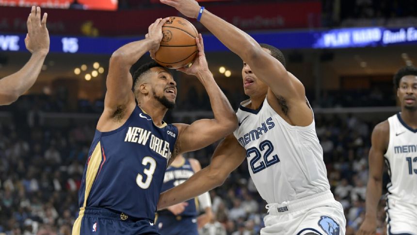 CJ McCollum and Zion Williamson lead Pelicans past Grizzlies 111-104 in season opener