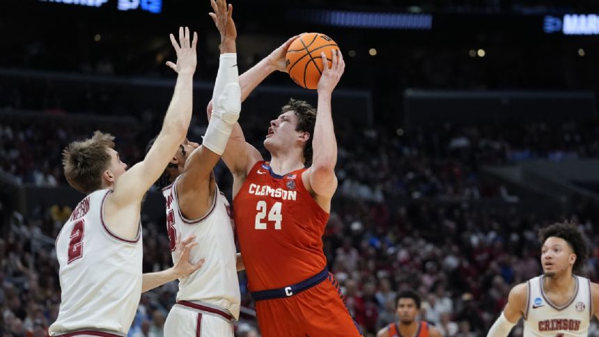 Clemson all-ACC center PJ Hall is entering NBA draft