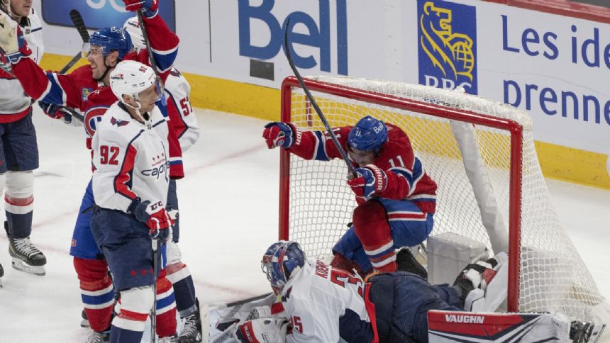 Cole Caufield scores in OT as Canadiens edge Capitals 3-2