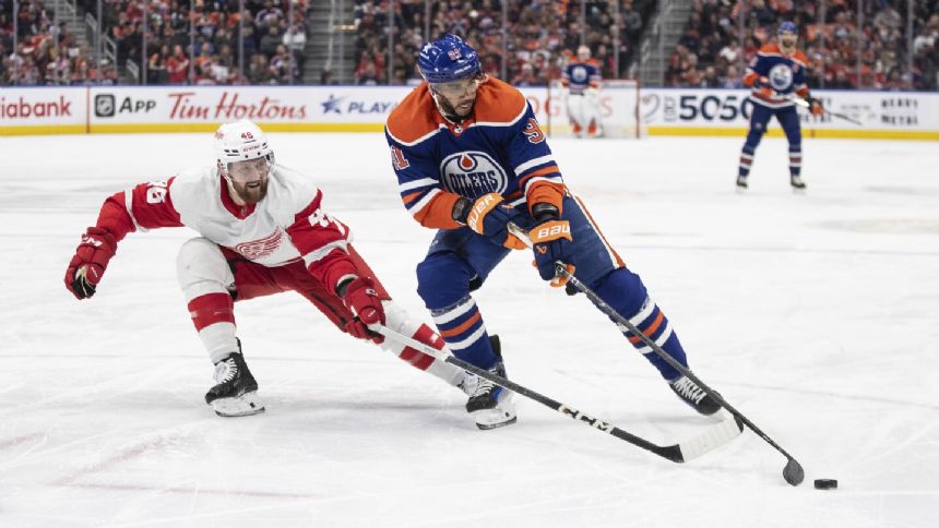 Connor McDavid records career-high 6 assists as Oilers beat Red Wings 8-4