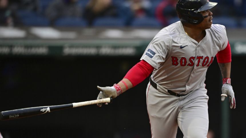Connor Wong homers twice, Rafael Devers connects for solo shot as Red Sox hammer Guardians 8-0