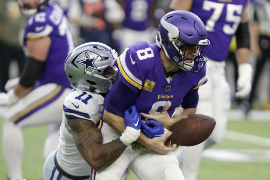 Cousins, Vikings' offense succumb to Cowboys' pressure