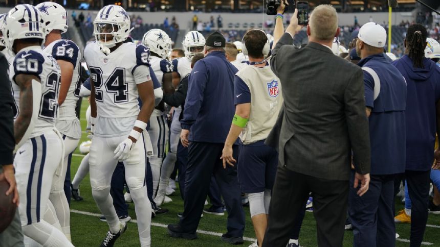 Cowboys and Chargers players engage in pregame scuffle before Monday night's game