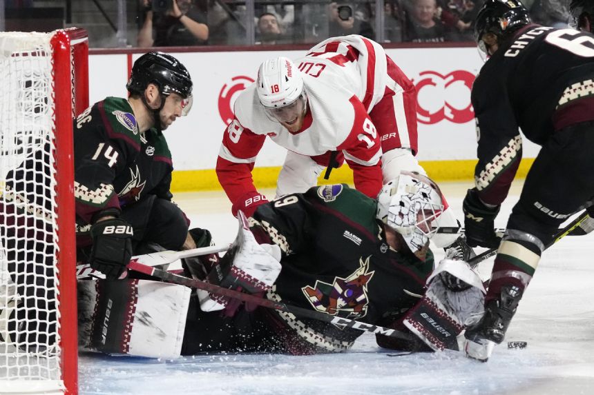 Coyotes beat Red Wings 4-3 in shootout to end 9-game skid
