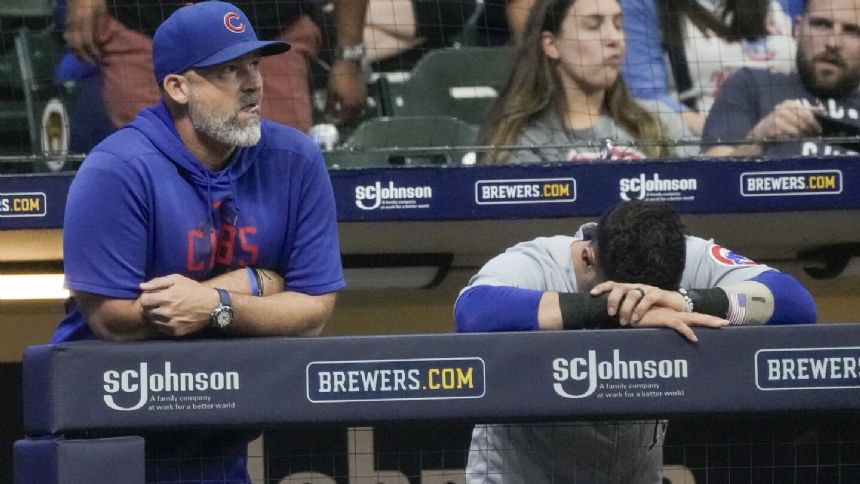 Cubs' playoff hopes vanish before they complete 10-6 victory over Brewers
