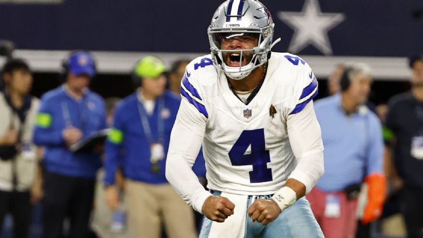 Dak Prescott throws for 3 TDs, Cowboys extend home win streak to 14 with 41-35 win over Seahawks