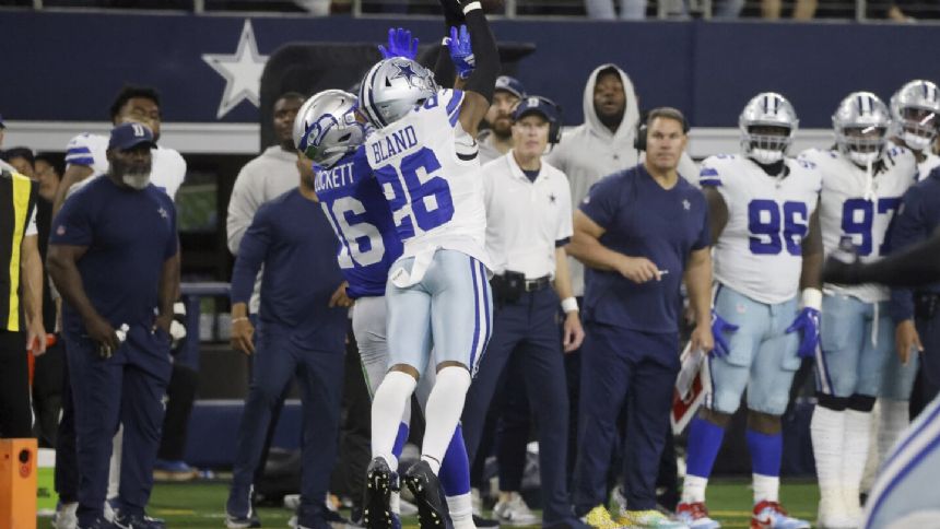 DaRon Bland has NFL-leading 8th interception for Cowboys after getting burned by Seahawks