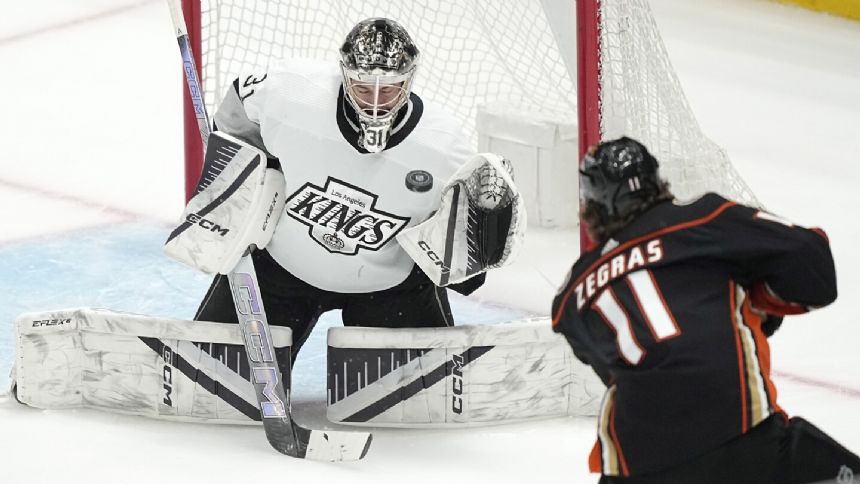 David Rittich gets the start in goal for Los Angeles in Game 4 against Edmonton