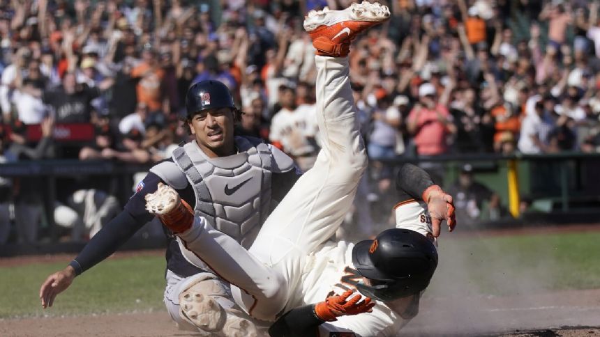 Davis homers, Wade hits winning sac fly as Giants rally past Guardians 6-5 in 10
