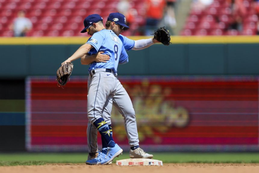 Diaz HR sparks 6-run 1st, Rays beat Reds 8-0 for 16-3 start