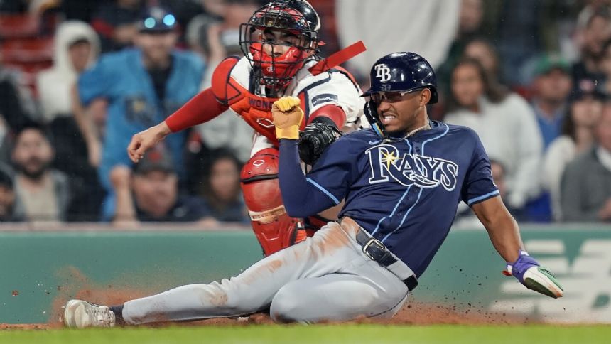 Diaz's 2-run single in 6th sends Rays to 4-3 win over Red Sox at Fenway