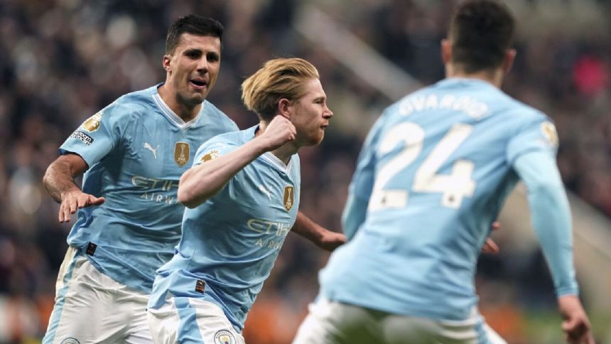 De Bruyne returns with a goal and assist to lead Man City to comeback win over Newcastle