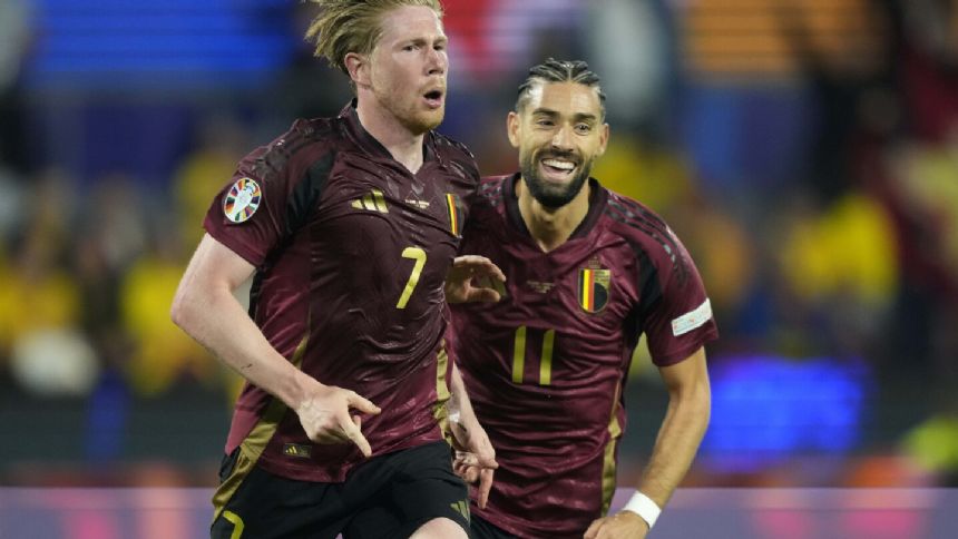 De Bruyne seals Belgium's 2-0 win over Romania to get Euro 2024 campaign on track