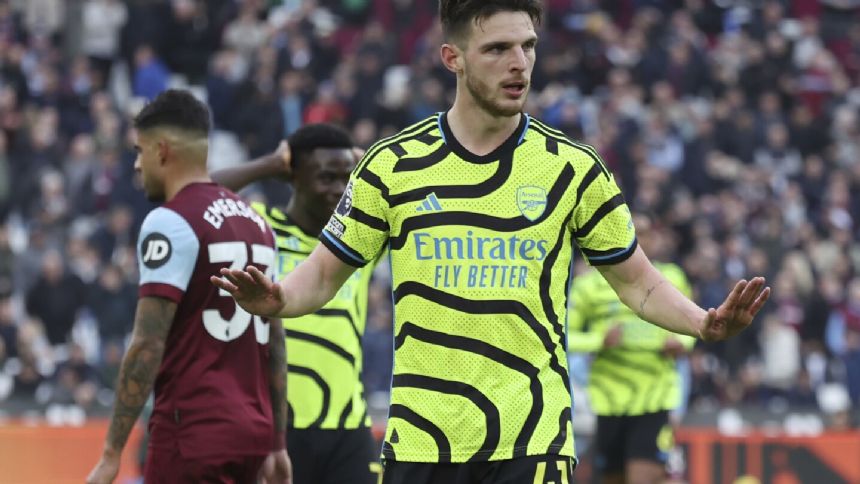 Declan Rice returns to haunt West Ham as Arsenal powers to 6-0 win. Saka gains some redemption