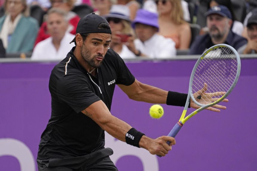 Defending champ Berrettini reaches final at Queen's Club