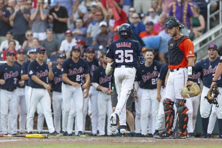 DeLucia keeps Mississippi rolling in 5-1 CWS win over Auburn