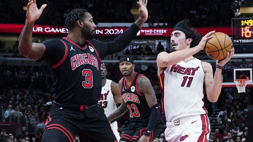 DeMar DeRozan scores 23 as Bulls erase 21-point deficit and end Heat's winning streak at 7 games