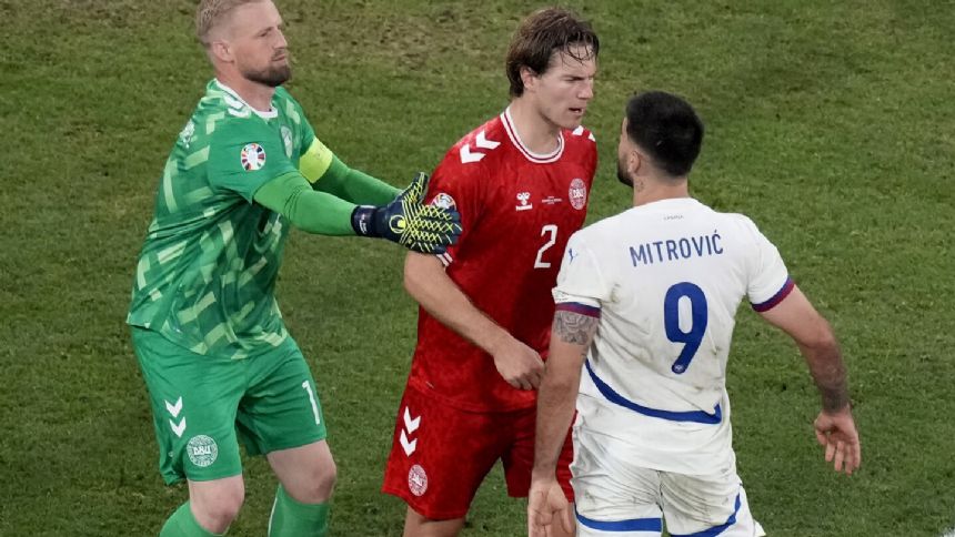 Denmark advances to last 16 at European Championship after 0-0 draw with Serbia
