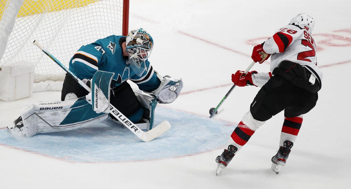 Devils top Sharks 3-2 in shootout to snap 3-game skid