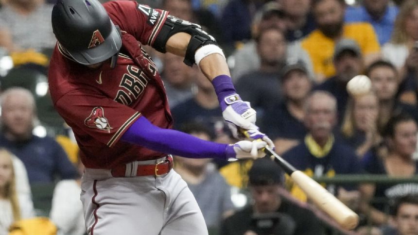 Diamondbacks erase early deficit again and beat Brewers 5-2 to sweep NL Wild Card Series