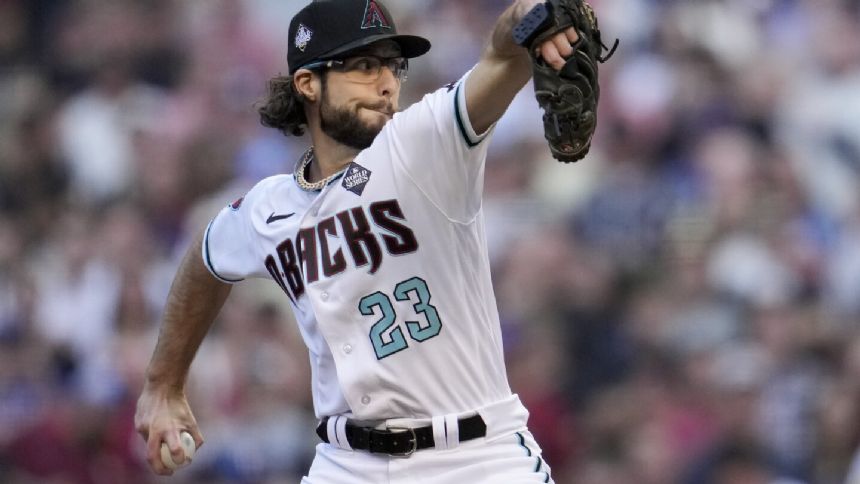 Diamondbacks' Zac Gallen has no-hitter vs Rangers through 6 innings in World Series Game 5