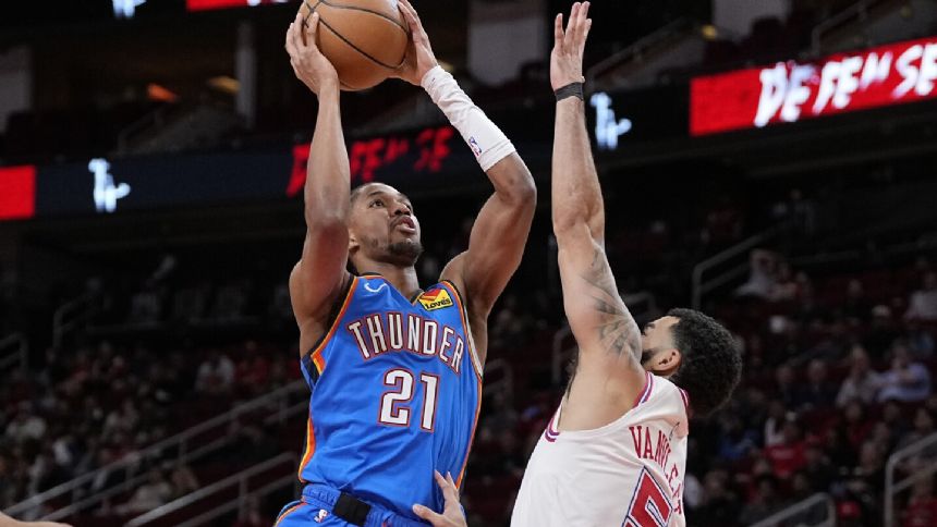 Dillon Brooks scores 23, Rockets snap a 3-game skid with a 110-101 win over Thunder