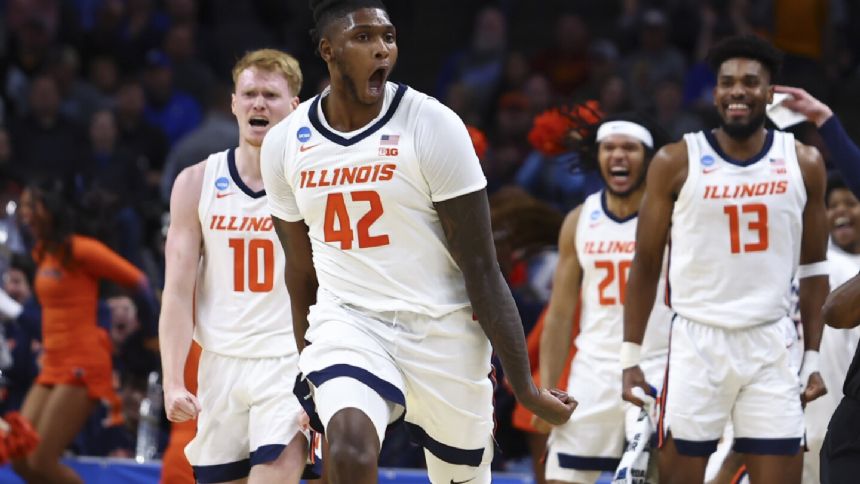 Domask gets triple-double as No. 3 seed Illinois beats Morehead State in NCAA tourney
