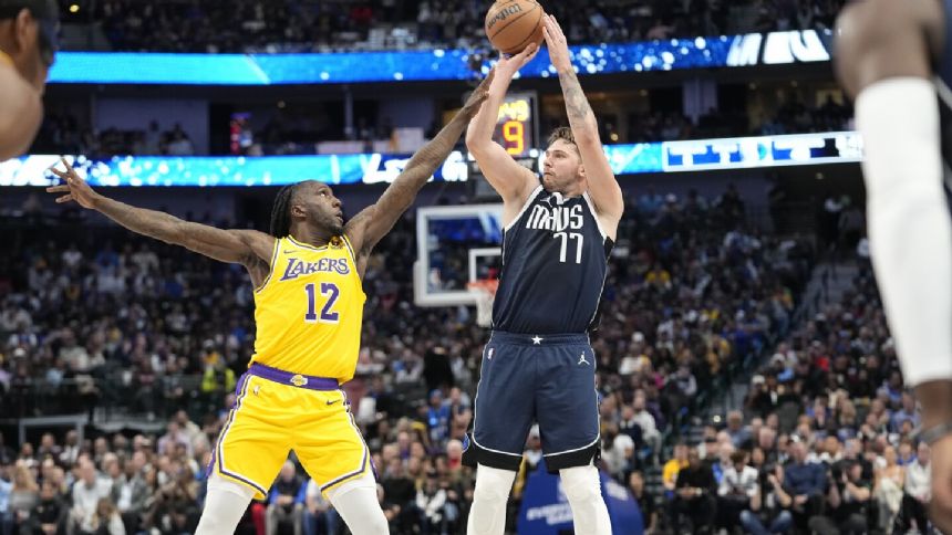 Doncic, Hardaway led Mavs over Lakers 127-125 in LA's first game since winning NBA Cup