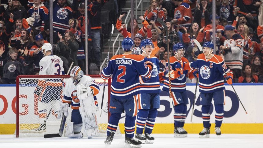 Draisaitl has goal, 3 assists as Oilers beat Islanders 4-1 in Knoblauch's coaching debut