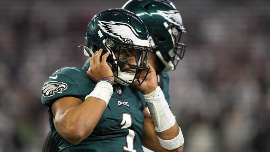 Eagles' Jalen Hurts questionable for Monday night vs Seahawks because of illness, AP source says