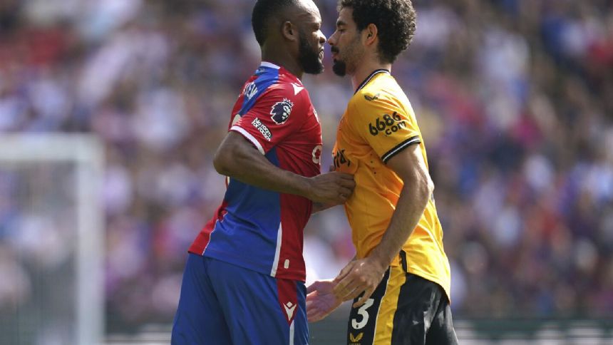 Edouard scores 2 for Crystal Palace in 3-2 win over Wolves in Premier League