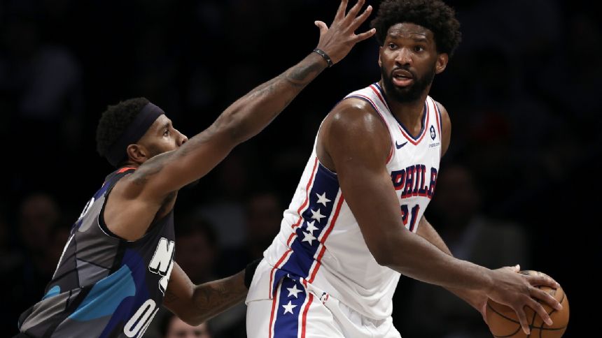 Embiid pours in 32 points, grabs 12 rebounds to lead 76ers to 121-99 win over Nets