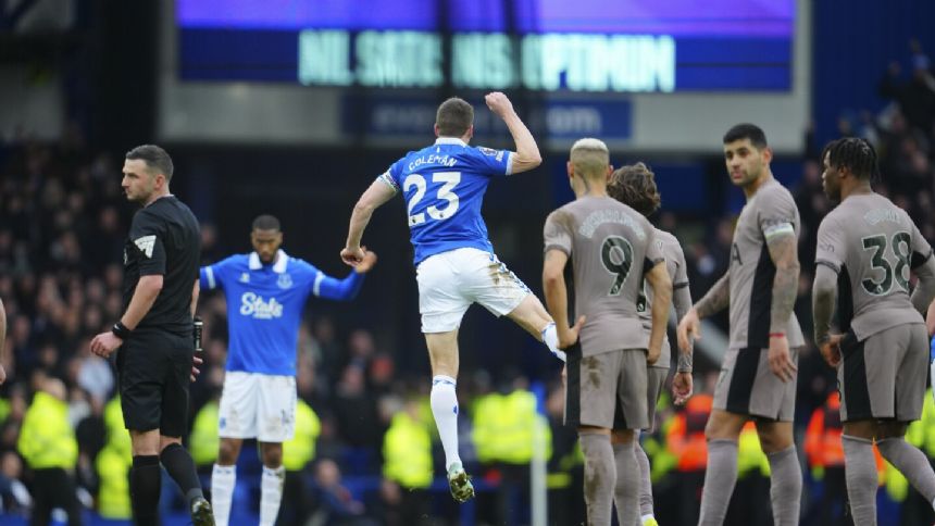 Everton fights back late to draw 2-2 with Tottenham after Richarlison nets twice against former club