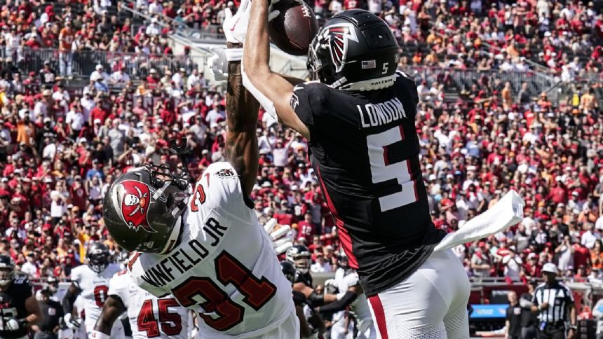 Falcons WR Drake London ruled out for Sunday's game vs. Vikings with groin injury
