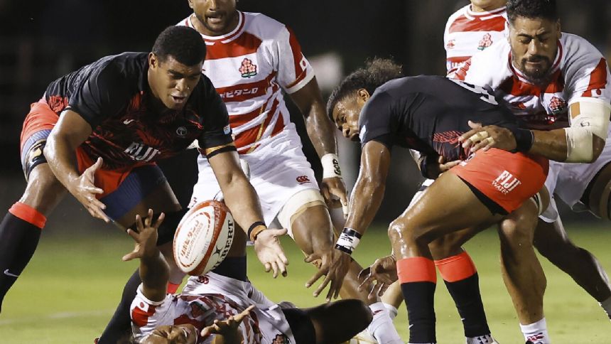 Fiji wins Pacific Nations Cup after easily handling 14-man Japan