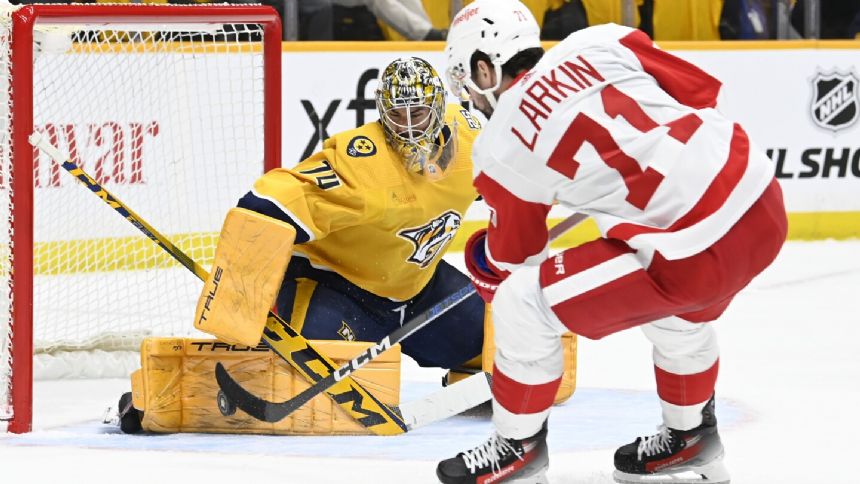 Filip Forsberg scores late to lead Predators to 1-0 win over Red Wings, improve to 15-0-2 in last 17