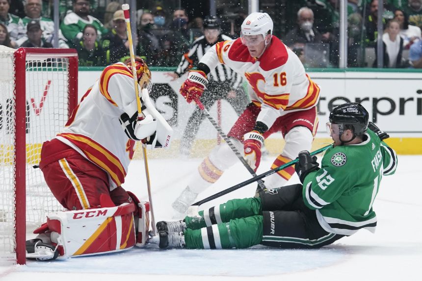 Flames get even in series with 4-1 win over Stars in Game 4